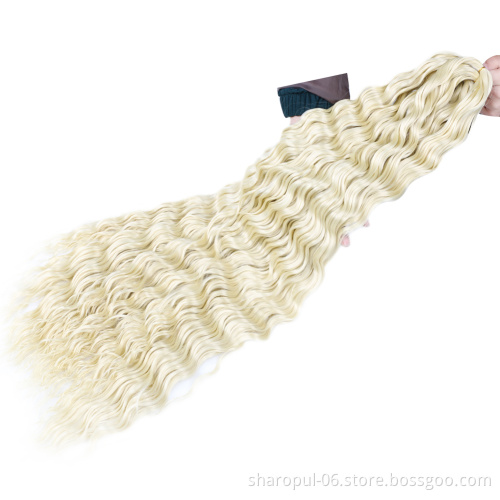 Synthetic Braiding Hair long length sharopul 32inch deep curly crochet